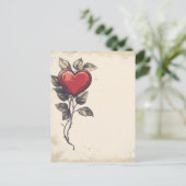 Carte Postale Lettre d'amour vintage (Debout devant)