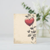 Carte Postale Lettre d'amour vintage (Debout devant)