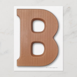Carte Postale Lettre de chocolat b
