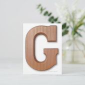 Carte Postale Lettre de chocolat g (Debout devant)