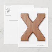Carte Postale Lettre de chocolat x (Devant / Derrière)