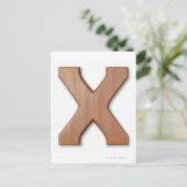 Carte Postale Lettre de chocolat x (Debout devant)