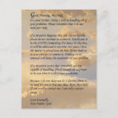 Carte Postale Lettre de Dieu (Devant)