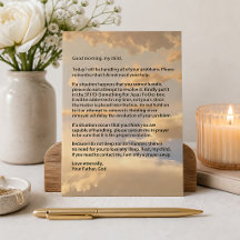 Lettre de Dieu Foi & Encouragement