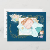 Carte Postale Lettre de fée de dent | princesse avec pièce d'or  (Devant / Derrière)