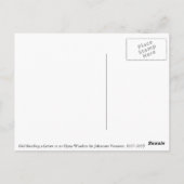 Carte Postale Lettre de lecture de fille à Open Window par Verme (Dos)