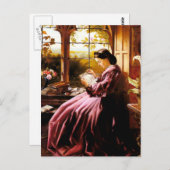 Carte Postale Lettre de lecture médiévale (Devant / Derrière)