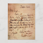 Carte Postale Lettre de l'enfer (Devant)