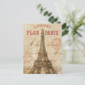 Carte Postale Lettre de Paris (Debout devant)