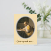 Carte Postale Lettre de Vermeer (Debout devant)