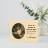 Carte Postale Lettre de Vermeer (Debout devant)