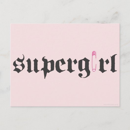 Carte Postale LETTRE D'ÉCRAN DE SÉCURITÉ Supergirl (Devant)