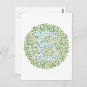 Carte Postale Lettre d'essai oculaire "E" (Devant / Derrière)