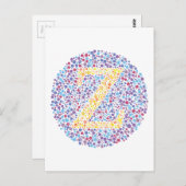 Carte Postale Lettre d'essai oculaire "Z" (Devant / Derrière)