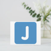 Carte Postale LETTRE EMOji J Twitter (Debout devant)