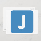 Carte Postale LETTRE EMOji J Twitter (Devant / Derrière)