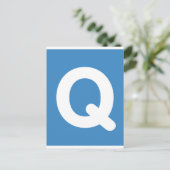 Carte Postale Lettre émotionnelle Twitter Q (Debout devant)