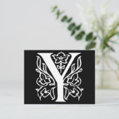 Carte Postale Lettre fantaisie Y (Debout devant)