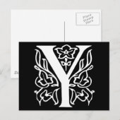 Carte Postale Lettre fantaisie Y (Devant / Derrière)