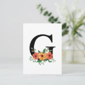 Carte Postale Lettre G (Debout devant)