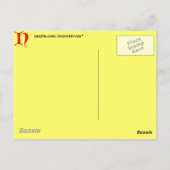 Carte Postale Lettre H (Dos)