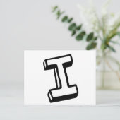 Carte Postale Lettre I (Debout devant)