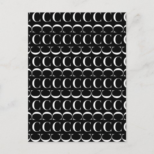 Carte Postale Lettre initiale C (Devant)