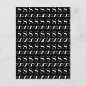 CARTE POSTALE LETTRE INITIALE MONÂTRE S (Devant)