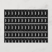 Carte Postale Lettre initiale monogramme E (Devant)