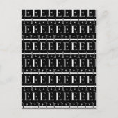 Carte Postale Lettre initiale monogramme E (Devant)