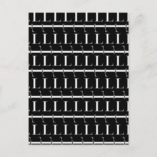 Carte Postale Lettre initiale monogramme L (Devant)