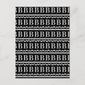 CARTE POSTALE LETTRE INITIALE MONOGRAPHIQUE B (Devant)