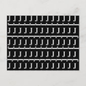 CARTE POSTALE LETTRE INITIALE MOYENNE J (Devant)