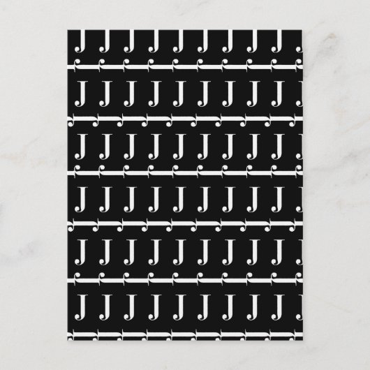 CARTE POSTALE LETTRE INITIALE MOYENNE J (Devant)