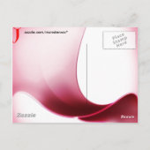 Carte postale Lettre J (Dos)