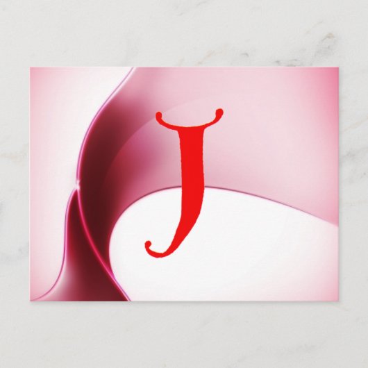 Carte postale Lettre J (Devant)