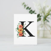 Carte Postale Lettre k (Debout devant)