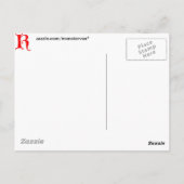 Carte Postale Lettre K (Dos)