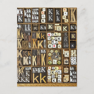 Carte Postale Lettre K