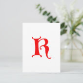 Carte Postale Lettre K (Debout devant)