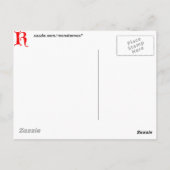 Carte Postale Lettre K (Dos)