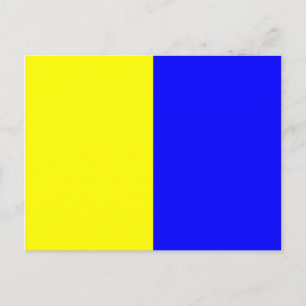 Carte Postale Lettre K du signal d'indicateur alphabétique marin