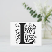 Carte Postale Lettre L (Debout devant)