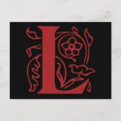 Carte Postale Lettre L (Devant)