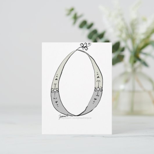 Carte Postale Lettre magique O de tony fernandes design (Debout devant)