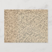 Carte Postale Lettre manuscrite vintage (Devant)