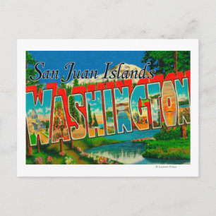 Carte Postale LETTRE MINUSCULE DE San Juan, Washington