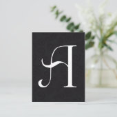 Carte Postale Lettre monogramme A (Debout devant)