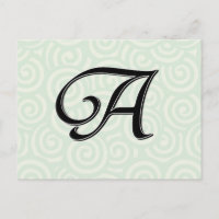 Lettre monogramme A