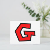 Carte Postale Lettre monogramme G (Debout devant)